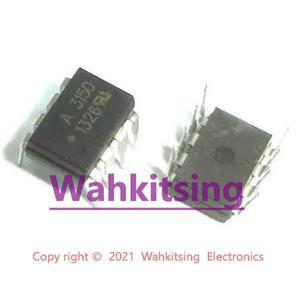 50 피스 HCPL-3150 A3150 0.5 암페어 출력 전류 IGBT 게이트 드라이브 옵토커플러 칩 IC  DIP-8 OR SMD-8