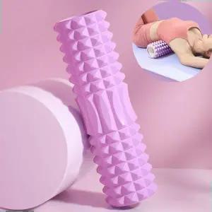 홈트 PVC 폼롤러 스트레칭 등 허리 근육 풀기