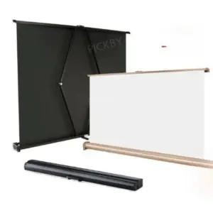 픽바이 차량용 50인치 4 3 캠핑용 빔스크린 휴대용 미니 빔프로젝트 이동식