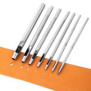 7피스 0.5mm-5mm  펀치 가죽 구멍 커터 시계 스트랩 캔버스 벨트 종이 플라스틱에 대 한 라운드 공예 작업