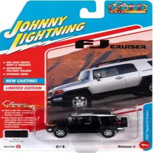 조니 라이트닝 2007 토요타 FJ 크루저 블랙 다이아몬드 화이트 탑 및 루프랙 클래식 골드 컬렉션 시리즈