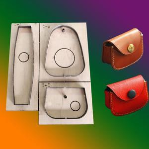 DIY 가죽 공예 심플 이어폰 와이어 수집 가방  미니 소형 소형 동전 지갑  다이 커팅 나이프 금형  금속