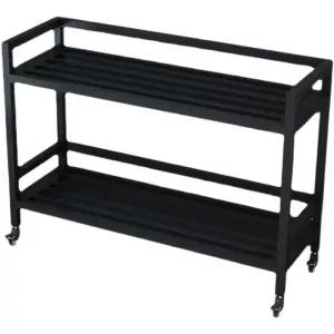 다이소화분받침대 베란다 다육이 블랙 휠 철제 60cm