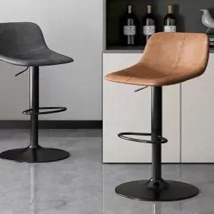 회전 바체어 홈바 아일랜드 가죽 벨벳 식탁의자 하이체어 인테리어 키친