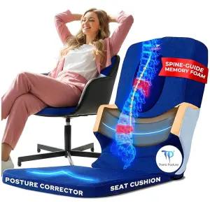 자세 교정기 - 골반 안정제 척추 가이드 메모리 폼이 포함된 남성 및 여성 교정 유지 개선된 흉부 지지대