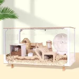 아크릴 투명 사육장 대형 집 고슴도치 케이지 사육 은신처 햄스터 박스 파충류