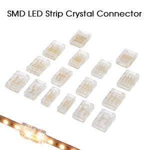 SMD LED 와이어 커넥터 스트립 투 라인 2 3 4 5핀 무납땜 미니 소형 버클 8mm RGB 퀵 터미널 블록 무암영