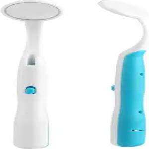 2개의 치과용 거울과 라이트 툴 LED 조명 치아 검사용 거울 안개 방지 곡선 각도 치과 구강 관리 도구