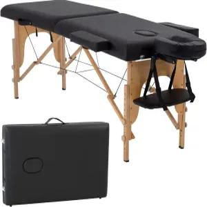 베스트 마사지 침대 휴대용 테이블 2 접이식 래쉬 높이 조절 가능한 24인치 넓은 스파 부직포 가방 포함 풋