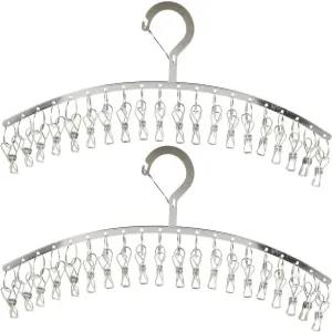 프리티줌 2팩 빨래 건조대 20개 클립 스테인리스 옷걸이 양말 속옷 스카프 기저귀용 방풍