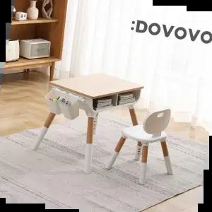 유아책상 도보보 의자 아기 어린이 높이조절 세트