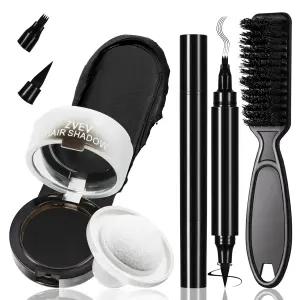 노에러 수염 필러 펜 브러시 세트 듀얼 엔드 마이크로 포크 팁 필링 펜슬 크림 헤어라인 파우더 커버