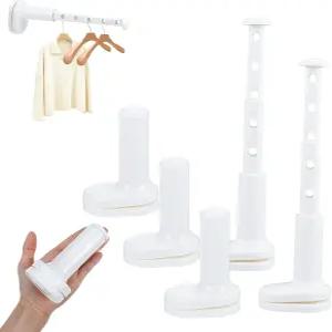 파푸이 5개 접이식 여행용 건조대 문 위에 휴대 가능 크루즈 RV 호텔 기숙사 아파트용 세탁 행거