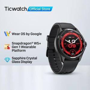 TicWatch Pro 5 Enduro (리퍼비시) 웨어 OS 스마트워치 남성용 90시간 배터리 7/24 심박수 측정 나침반 및