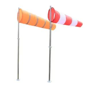 풍속계 풍향계 측정기 오렌지 방수 바람개비 측정 옥외 마당 풍량계 방향 윈드삭 반사