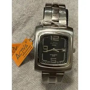 Activa ACTIVA 스위스 Registered #495494 MEN Tank 실버 쿼츠 브랜드 NEW !! 명품시계 시계 손목시계 패션