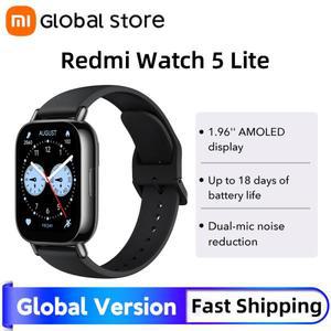 글로벌 버전 샤오미 레드미 워치 5 라이트 1.96인치 AMOLED 스크린 스마트워치 150+ 스포츠 모드 18일 배터