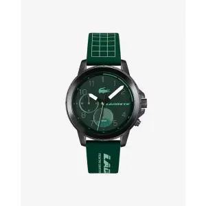라코스테 Lacoste [세금포함] [정품] 2011218 내구성 그린 크로노그랩 다이얼 실리콘 스트랩 남성 시계 패