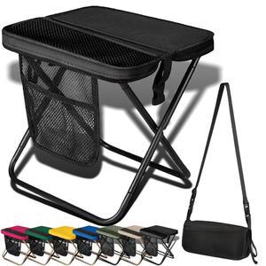 LSMARZJZ 2026 업그레이드된 대형 접이식 백팩 낚시용 의자 블랙 초경량 휴대용 의자 300파운드 캠핑 캐리백 라지 하이킹