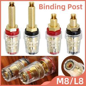 크리스탈 바인딩 포스트 바나나 소켓 금도금 단자 커넥터 오디오 스피커 앰프 접속함용