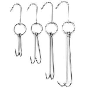 바베큐 보관 걸이 빵 도구 오리 정육점 고기 가공 건조 흡연 스테인레스 스틸 베이컨 후크