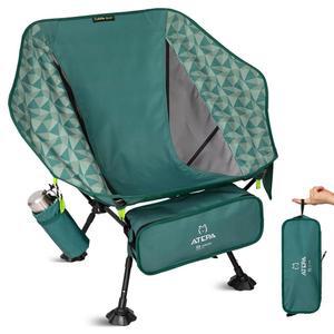 ATEPA UFO3 배낭형 캠핑 의자 초경량 휴대용 접이식 하이킹용 시트 인체공학적 헤비 조절 미끄럼 방지 편안 육각형 초광각 야외 높이 듀티