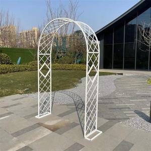 격자 장미터널 장미아치 흰색 랙 터널 정원 덩쿨식물 지지대