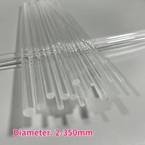 1-4피스 길이 495mm 투명 아크릴 솔리드 라운드로드 직경 1-350mm PMMA 플렉시 유리 크리스탈 컬럼 라이트