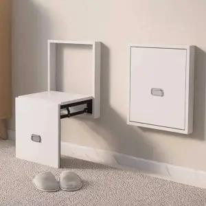 현관 욕실 접이식 벽걸이 샤워 좌석 신발장 의자 폴딩