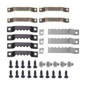 전시회 그림 웨딩 디지털 액자용 청동/금색/검정색/은색 걸이 10개(나사 20개 포함)