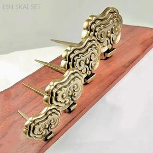 2피스  황동 볼트 장식 후크 거실 벽화 브래킷 복고풍 서예 및 그림 홈 인테리어