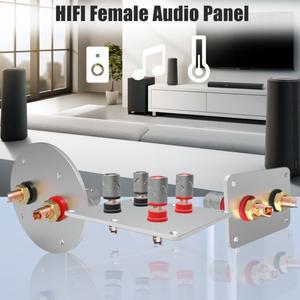 HiFi 암 오디오 패널 알루미늄 합금 터미널 컵  바나나 잭 소켓 바인딩 포스트 스피커 박스  플러그 커넥터