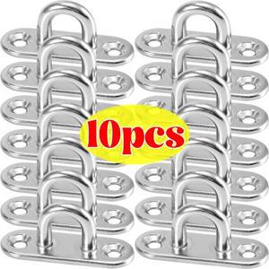 스테인리스 스틸 타원형 후크 헤비 듀티 벽걸이 U형 행거 링 보트 천장 고리 차고 해먹 고정 도구