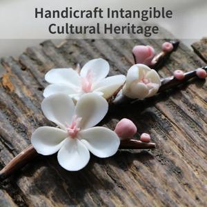 서예 구아슈 아크릴 페인팅용 세라믹 수채화 브러시 펜꽂이 팔레트  수동 반죽한 꽃 펜 랙 스탠드