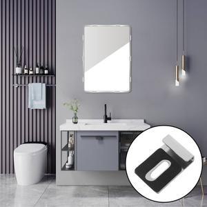 4세트 스테인레스 스틸 미러 클립 욕실 유리 클램프 홀더 벽걸이 브래킷 헤비 듀티 프레임리스 고정 키트