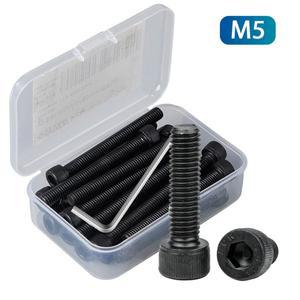 10-100 피스 육각 소켓 헤드 캡 나사 12.9 등급 탄소강 M5x8mm 10mm 20mm 30mm 50mm 60mm 100mm 알렌 볼트