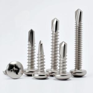10-30피스 셀프 태핑 판금 나사 410 스테인레스 스틸 둥근 머리 고강도 고속 Tek 금속에