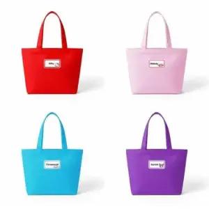 [패션] 산리오 패브릭 전용 열접착 이름표 패치 미니 토트백 세트