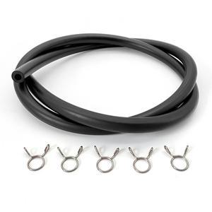 검정 고무 연료 튜브 5mm x 8mm 오일 저항 누수 방지 휘발유 파이프 더트 바이크 ATV 바이크 오토바이 디젤