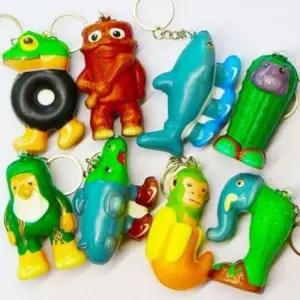 [패션] 말랑스퀴시 키링 2개세트 브레인롯 열쇠고리