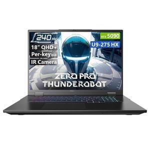 썬더로봇 제로 18 프로 5K 4TB Win 240Hz Home 6E 9 18인치 울트라 QHD 275HX RGB DDR5 FHD SSD 디스플레이 카메라 11 게이밍 RTX 5090 Wi-Fi 노트북 64GB 지포스 키별 코어 IR 벌새