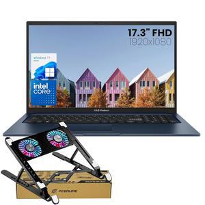ASUS 비보북 17 노트북 SSD Wi-Fi 윈도우 홀리데이 1TB 쿨러 RAM HDMI PCle 인텔 코어 36GB 세일 블루 디스플레이 홈 번들 웹캠 FHD 블루투스 PCO 17.3인치 콰이어트 i3 11