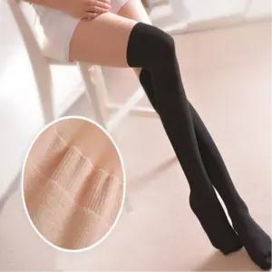 여성 가을 겨울 골프 오버니삭스 투톤 스타킹 타이즈 UHX2+3ZYi