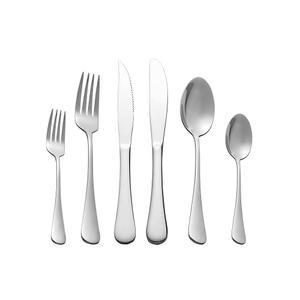 커틀러리 티타늄 24피스 스테인리스 selafun 가능(4인용) 도금 스틸 식기 플랫웨어 식기세척기 실버웨어 세트. 주방용 사용 실버