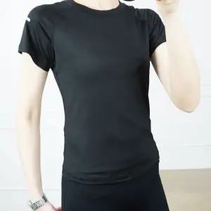 요가복 헬스 슬림핏 크롭 트레이닝 반팔 티셔츠 WEh4+1cjX