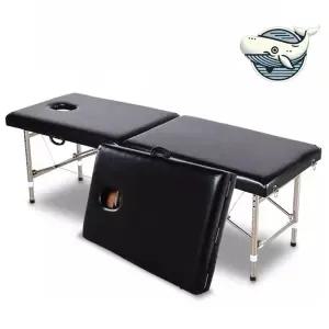 조절 가능한 철제 접이식 마사지 침대 블랙 tLX9+5MzD