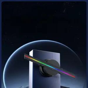 3d 디스플레이 홀로그램팬 프로젝터 로고 육안 럭셔리 홍보 바 기계 상점 램프 세로형