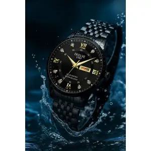 Deblve 프리미엄 블랙 And 골드 Men’s 패션시계 명품시계 시계 손목시계 3186472 205813283268