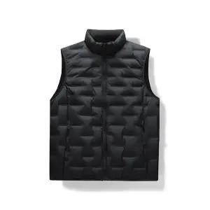 남성 캐주얼 패딩조끼 신국표 융털 압착 패딩 조끼 가을 겨울 아우터 후드 없는 차이나넥 MODU4