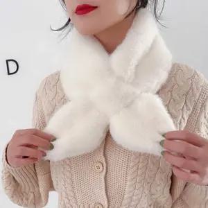 밍크퍼 겨울철 여성 머플러 넥워머 목도리 목보호 wPp1+6yUE